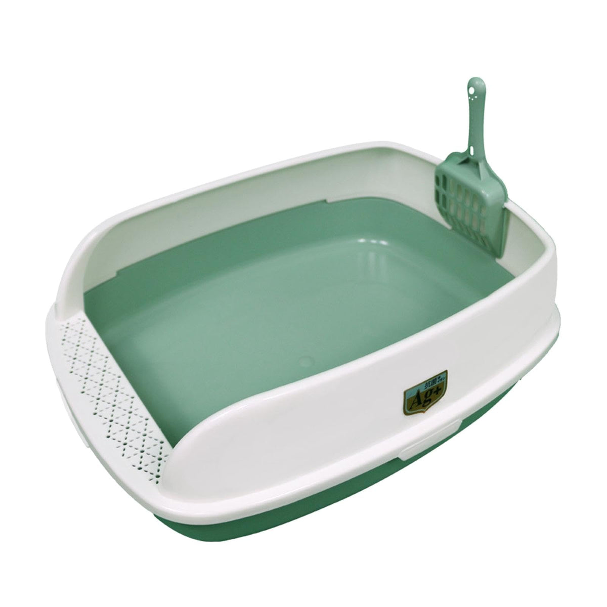 Green Sifting Cat Litter Box X7420