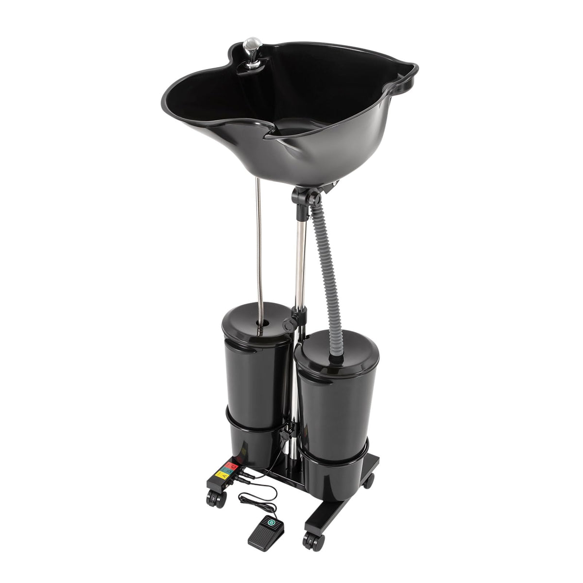 Portable Plastic Shampoo Bowl with 2 Bucket and Electric Pump Z240490