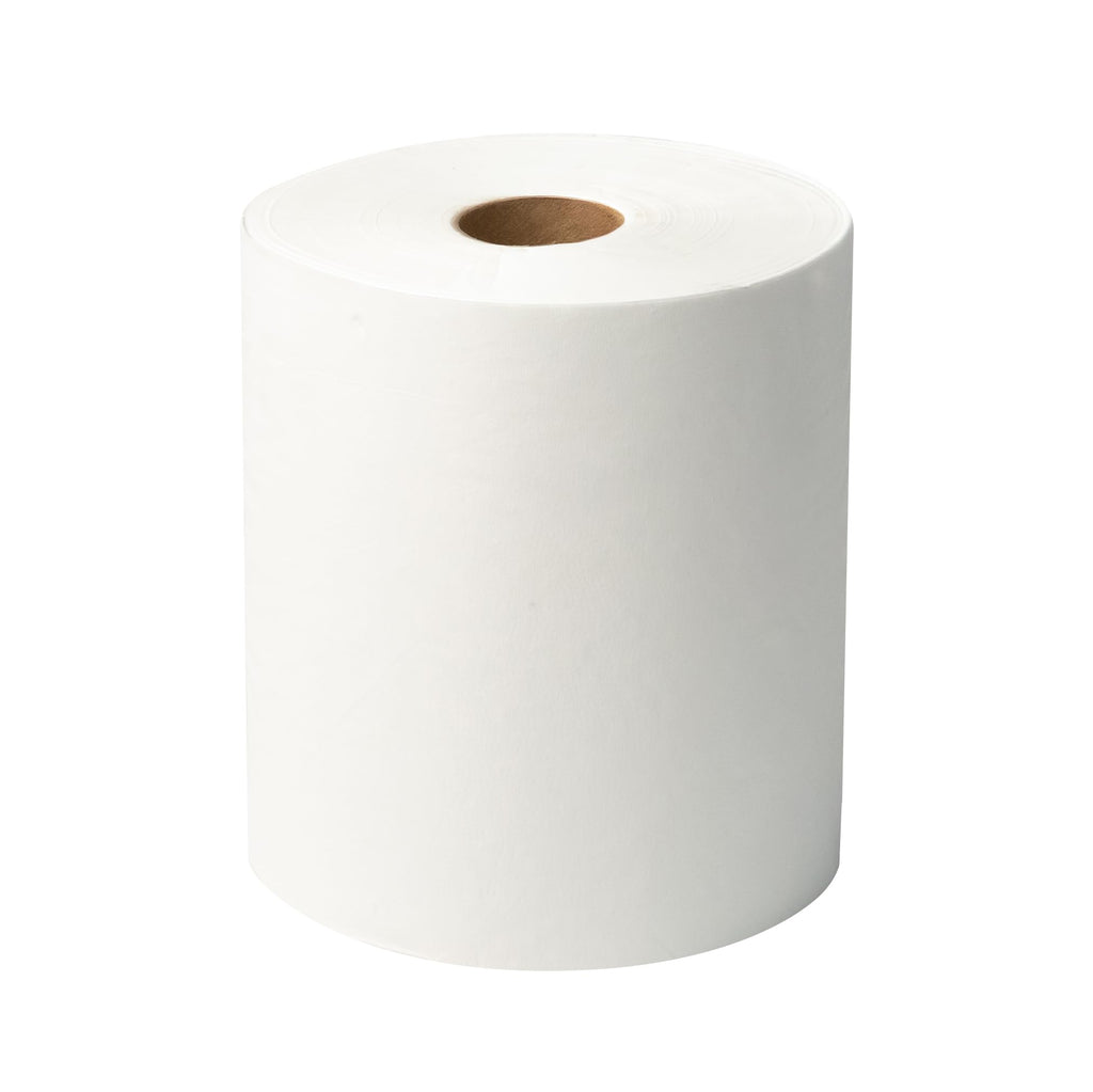 White 1-Ply Hardwound Paper Towels, 6 Rolls O76822