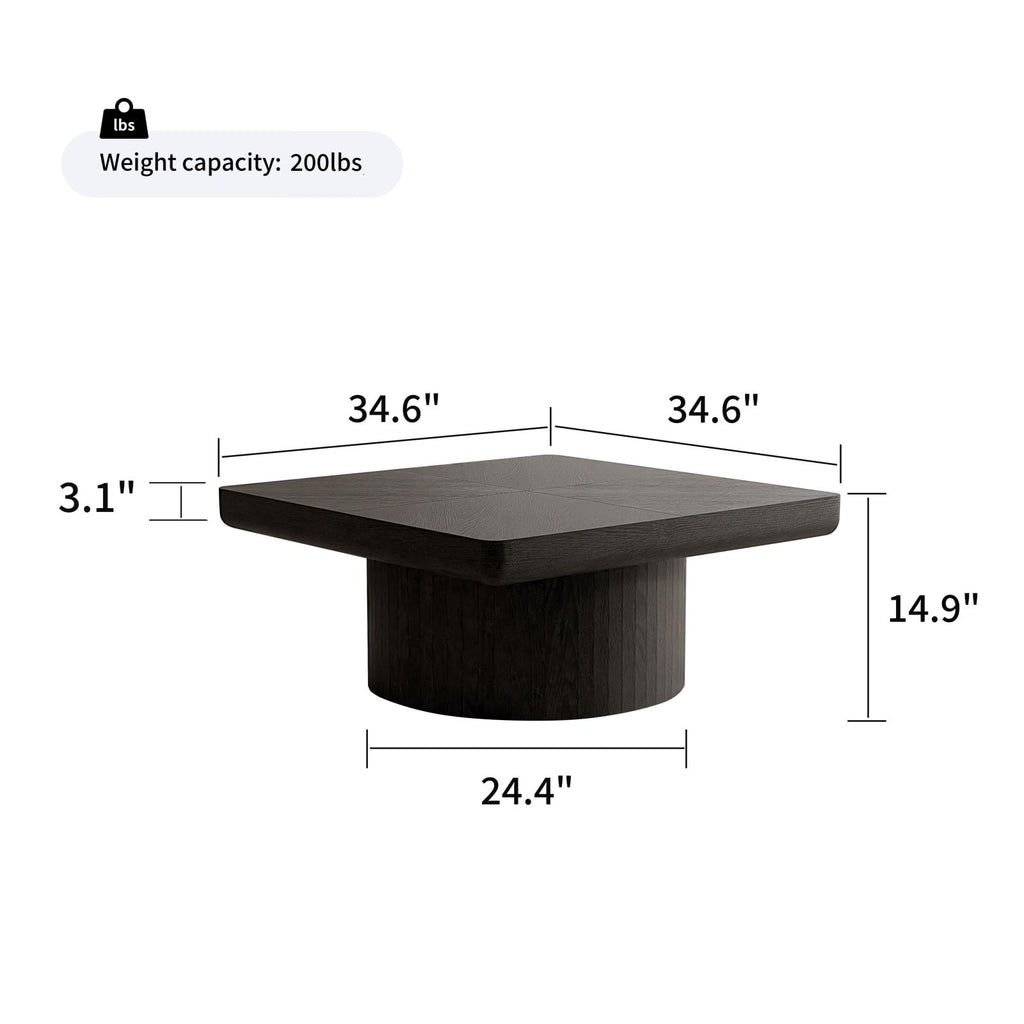 Black Square Coffee Table X255