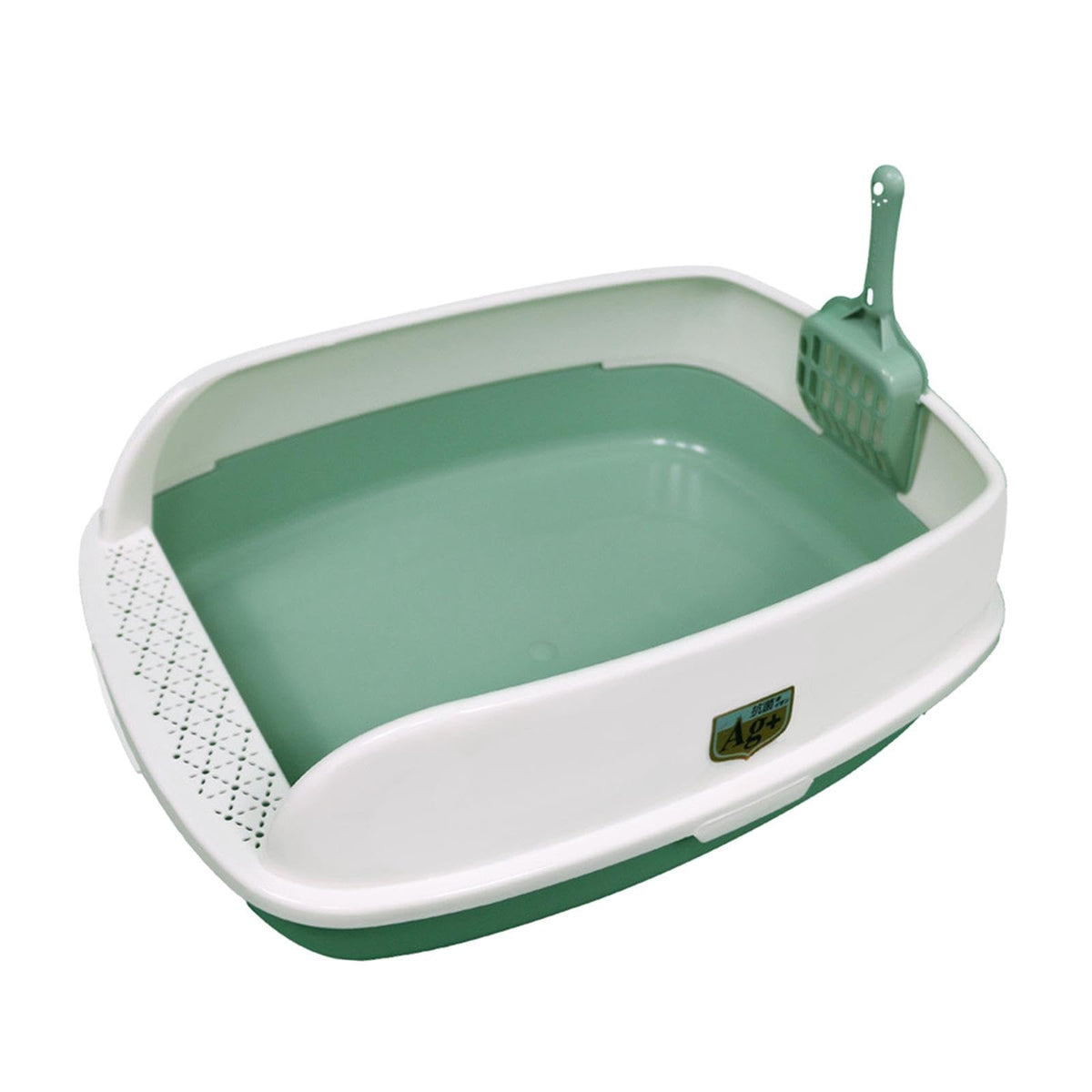 Green Sifting Cat Litter Box X7420