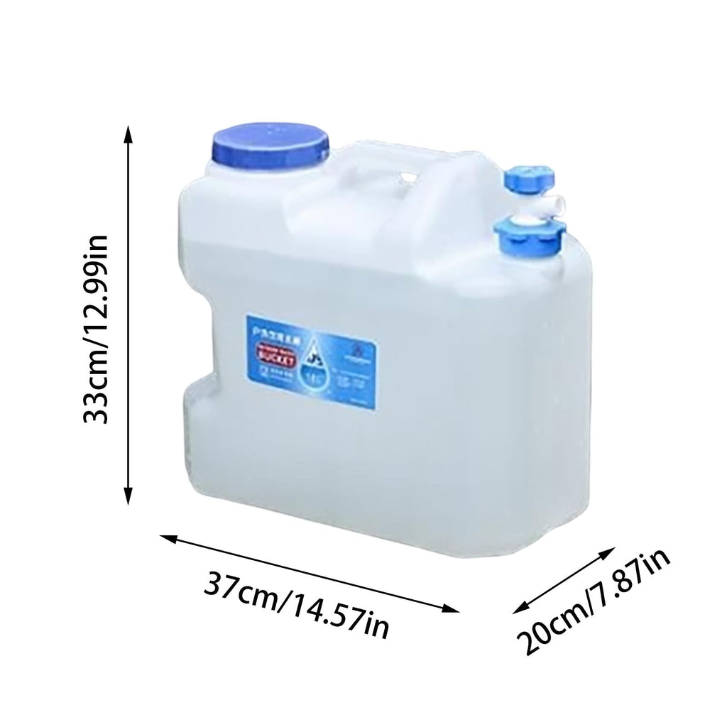 2 Gallons Clear Water Container with Spigot and Handle V778608