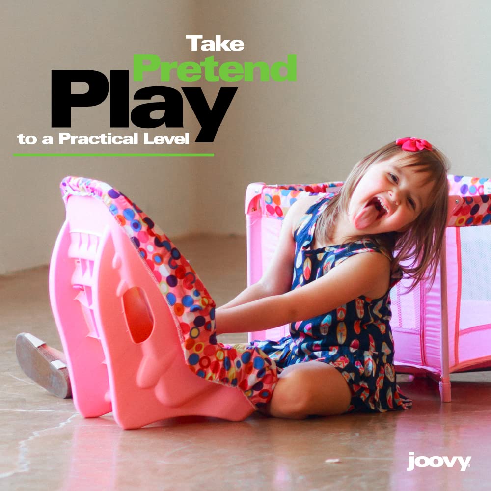 Toy Booster Seat & Doll Car Seat with Five-Point Harness, Pink B8086