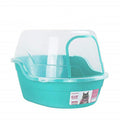Jumbo Extra Large Teal Hooded Cat Litter Box T331