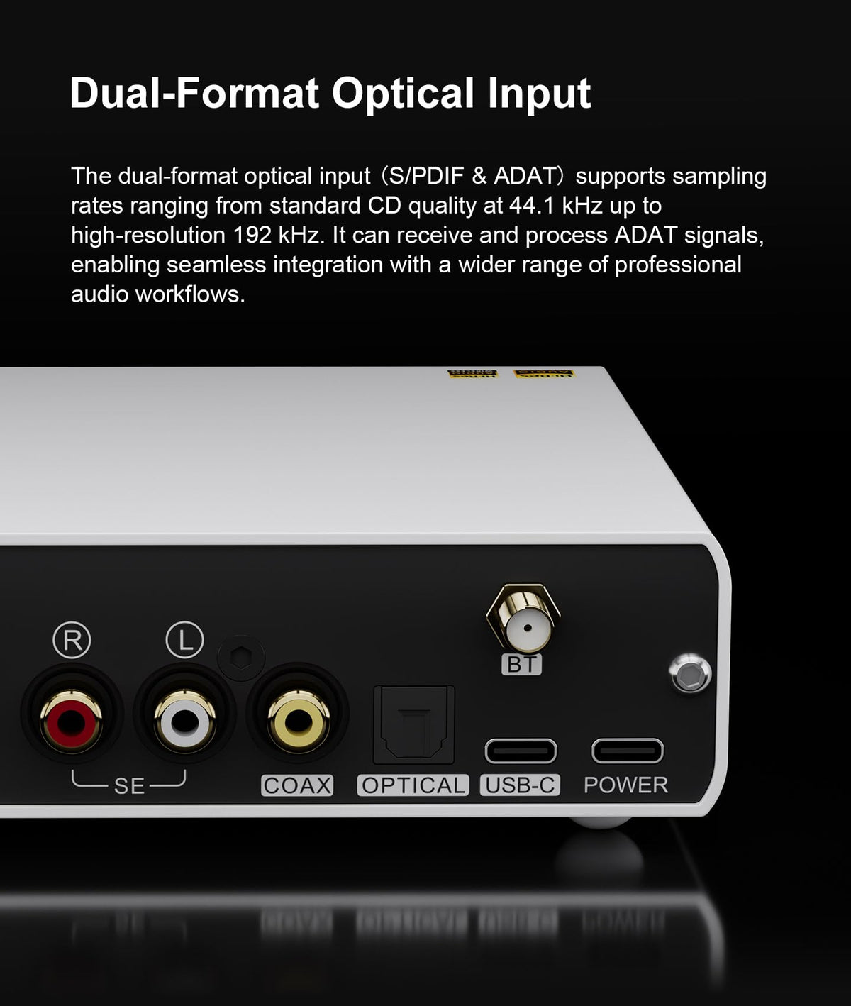 Black Hi-Res Audio DAC with Bluetooth K927
