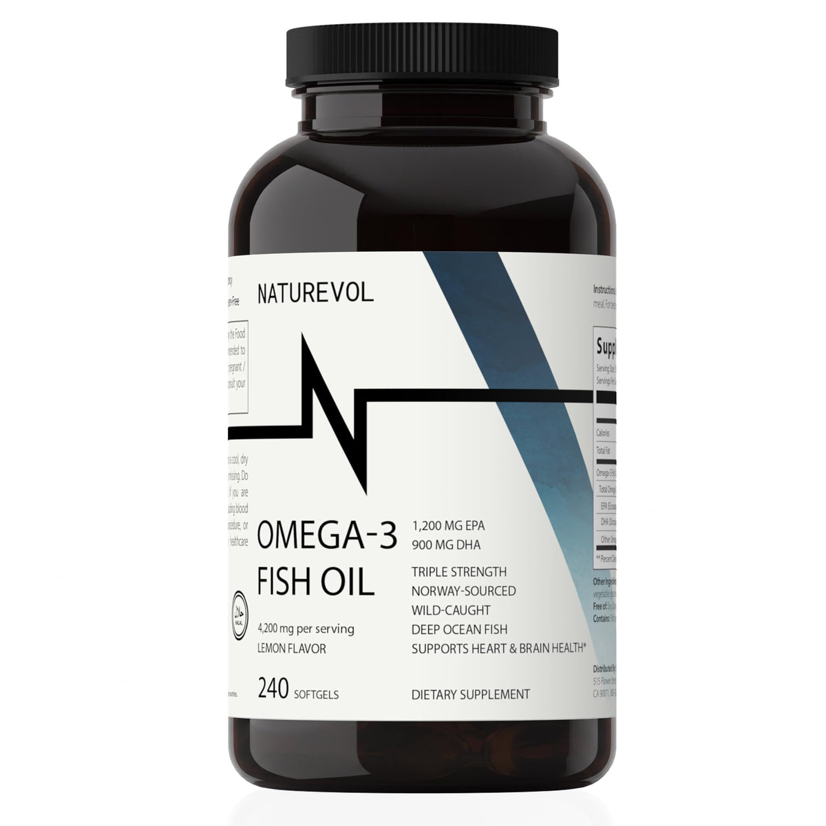 Omega-3 Fish Oil 4200mg 240 Softgels L84439
