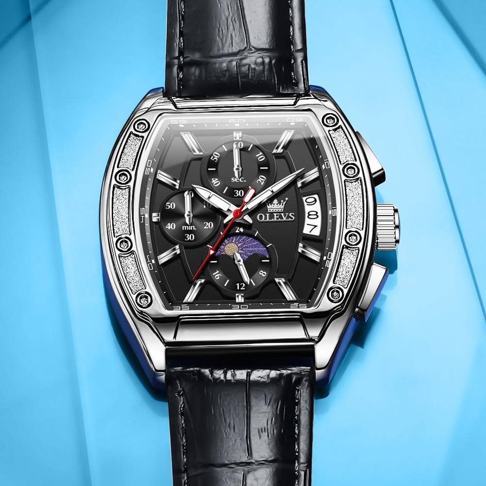 Men's Chronograph Moon Phase Waterproof Watch Y4260