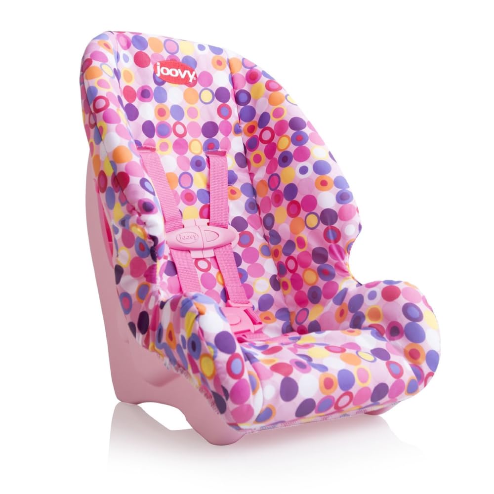 Toy Booster Seat & Doll Car Seat with Five-Point Harness, Pink B8086
