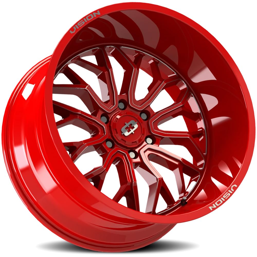 20x9 5x150 +12mm Red/Milled Wheel Rim G192052