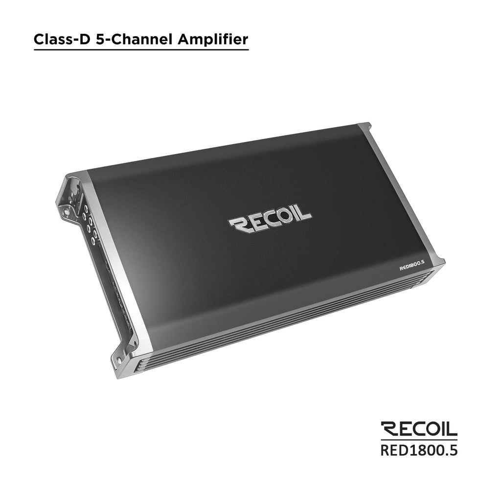 5-Channel Car Audio Amplifier 1800W E9828