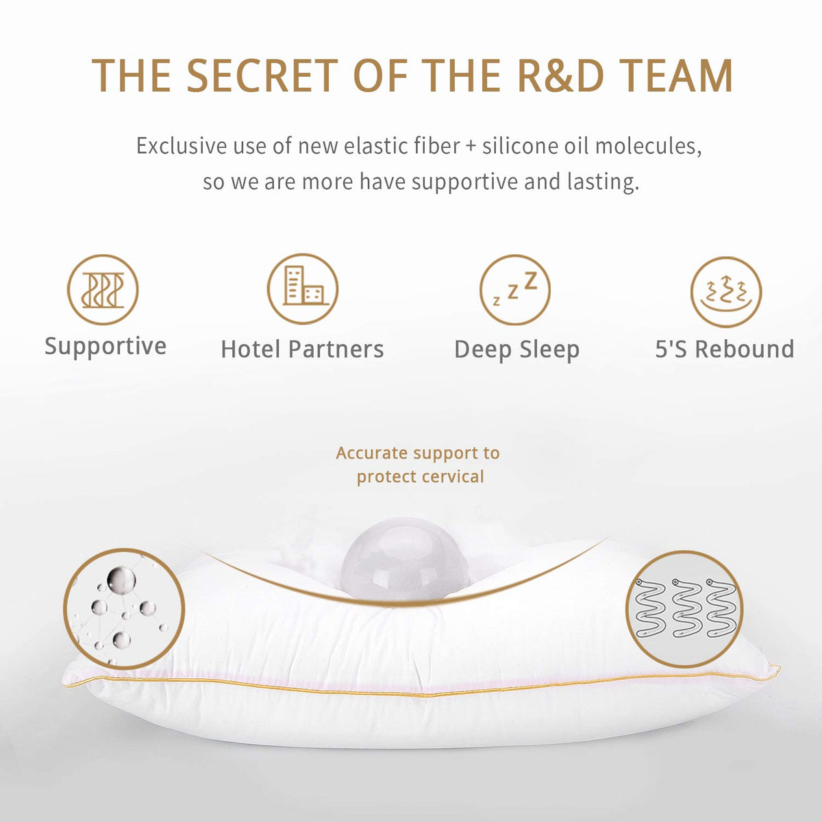 King Size Down Alternative Pillows Set of 2 U7507