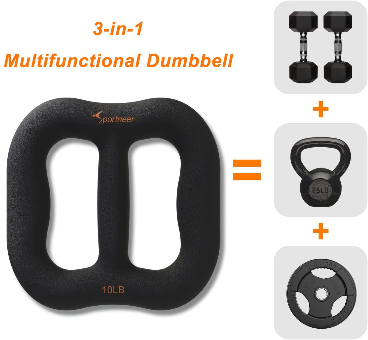 10 lbs Ring-Shaped Dumbbell H84383