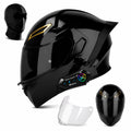 Bluetooth Modular Flip-Up Full Face Motorcycle Helmet T477