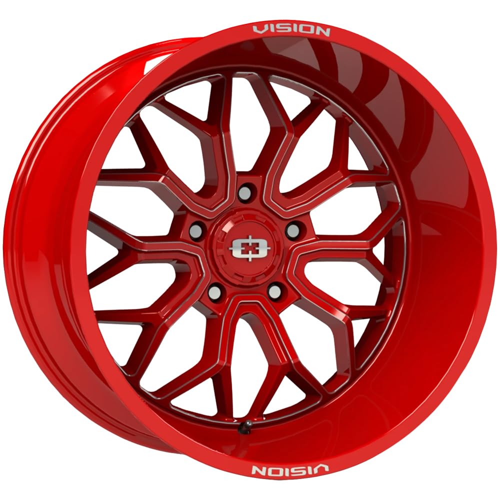 20x9 5x150 +12mm Red/Milled Wheel Rim G192052