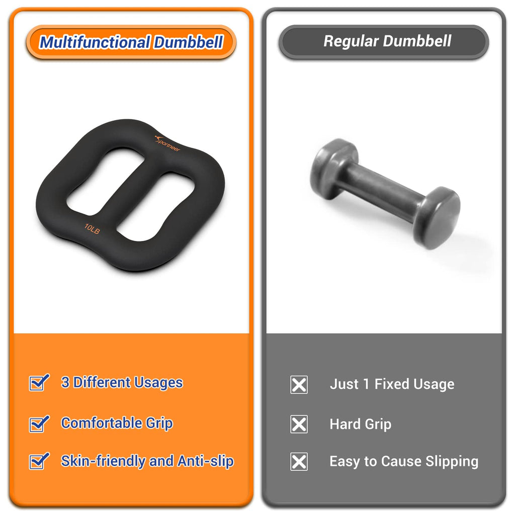 10 lbs Ring-Shaped Dumbbell H84383