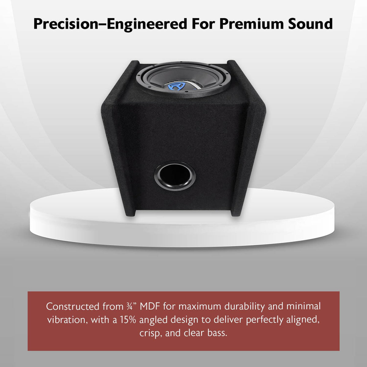 10" Car Subwoofer Enclosure with Mono Amplifier N5765