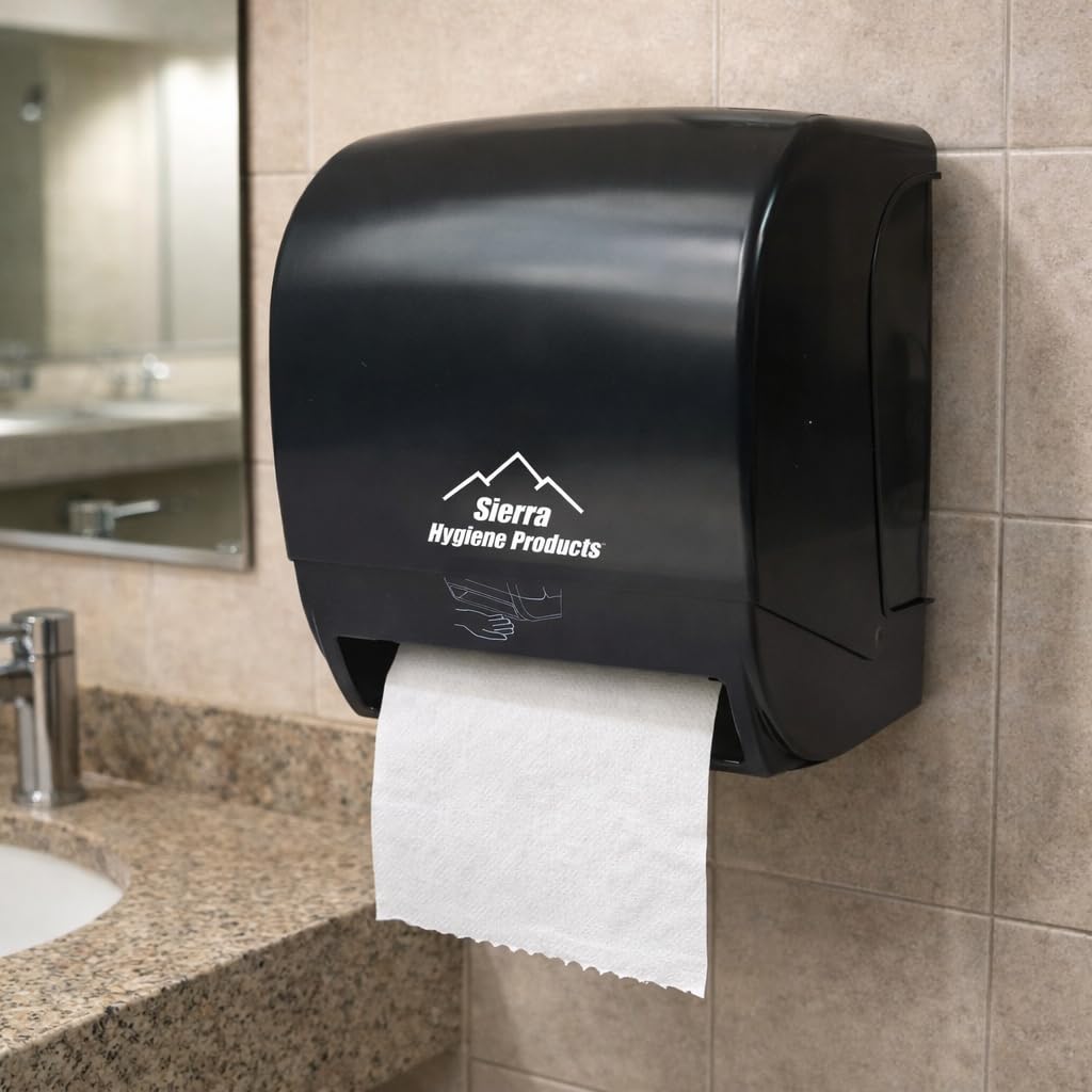 White 1-Ply Hardwound Paper Towels, 6 Rolls O76822