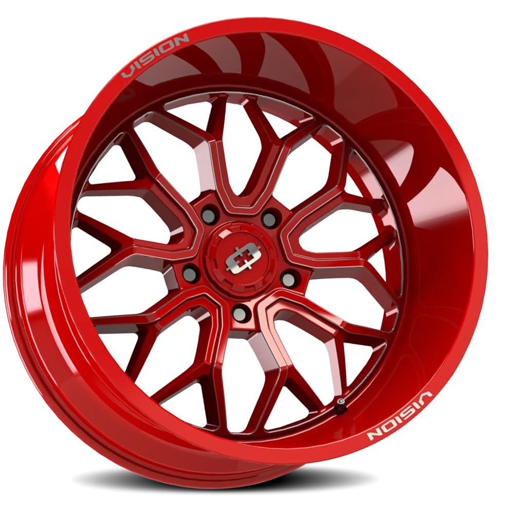 20x9 5x150 +12mm Red/Milled Wheel Rim G192052