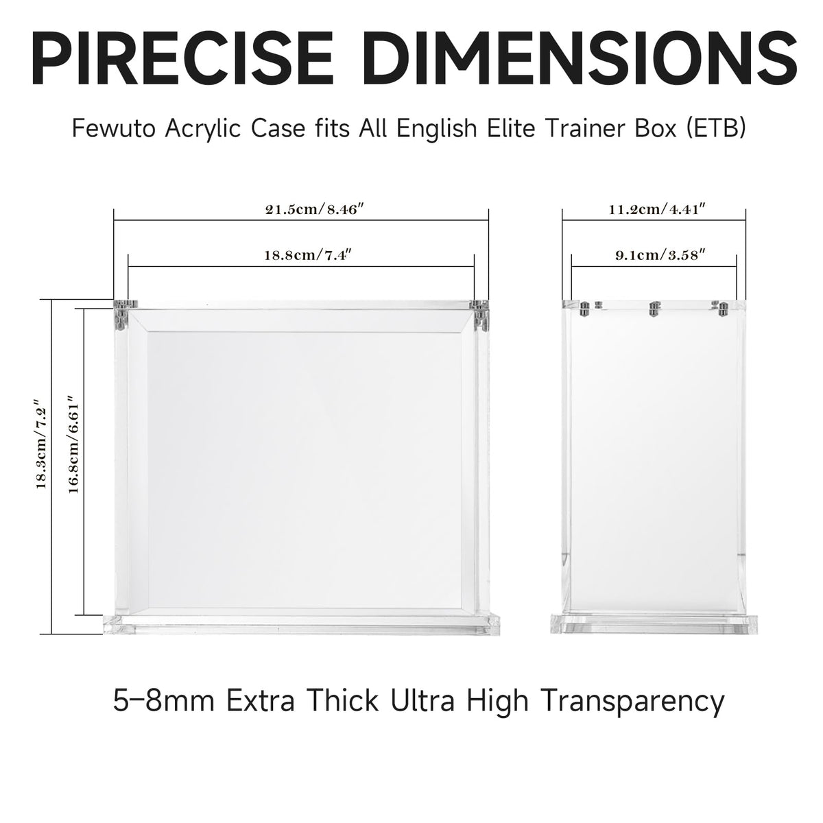 Acrylic Display Case with Locking Lid Y759