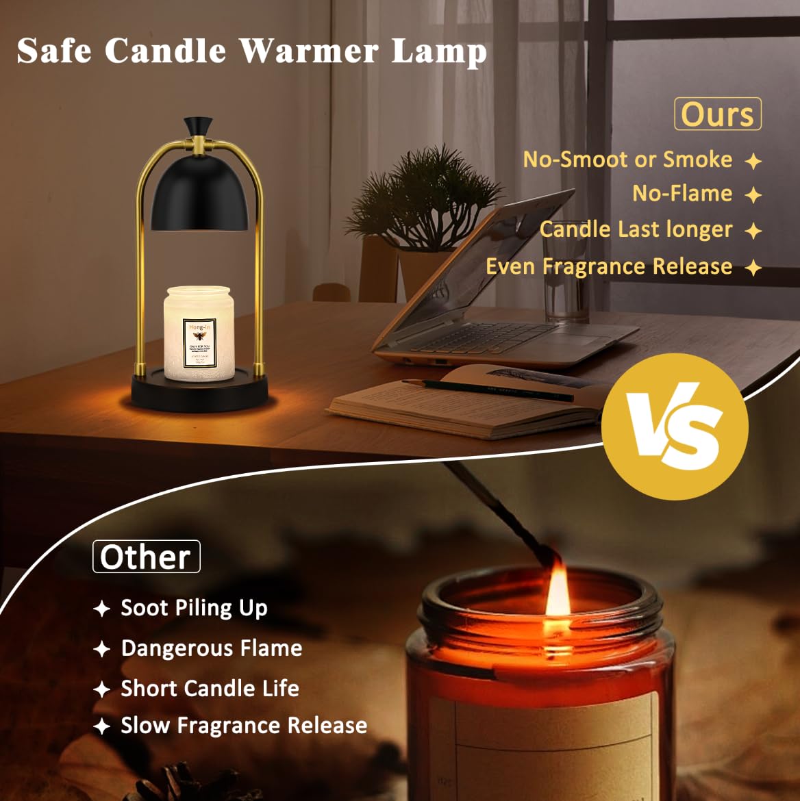 Candle Warmer Lamp with Timer 2 Pack U1326
