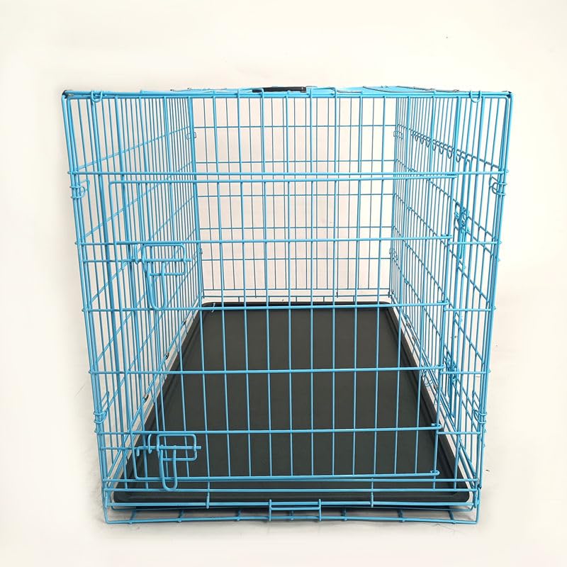 36-Inch Folding Metal Dog Crate with Divider and Removable Tray F853788