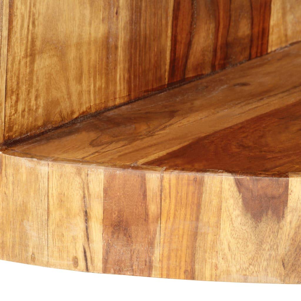 Round Wood Coffee Table with Storage V694566
