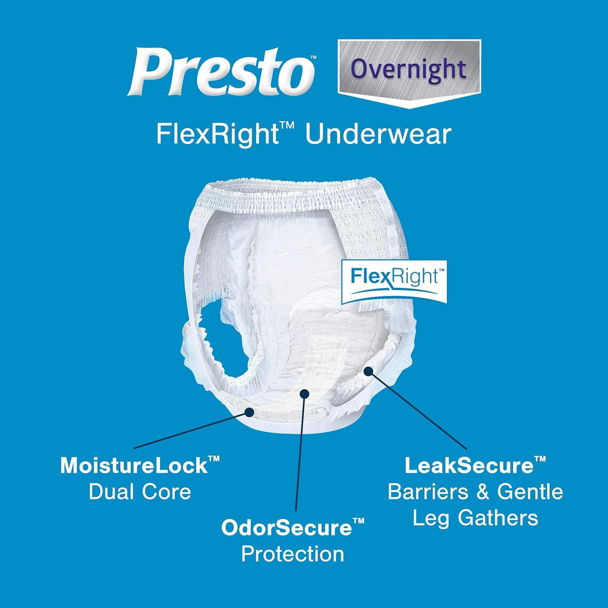 X-Large Incontinence Underwear 12 ct V540009