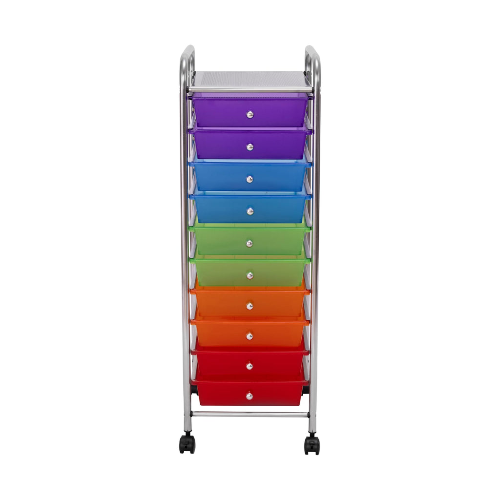 10 Drawer Rolling Storage Cart R72323