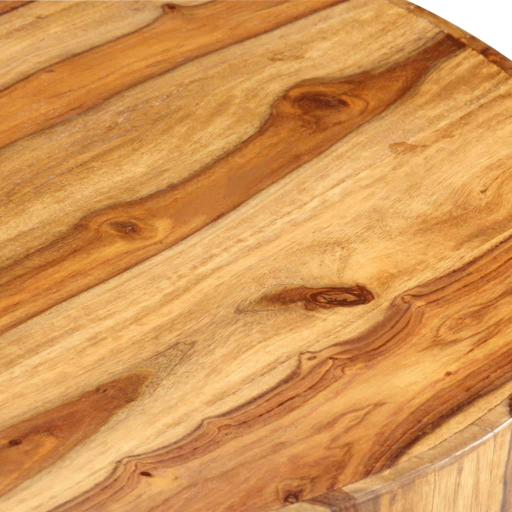 Round Wood Coffee Table with Storage V694566