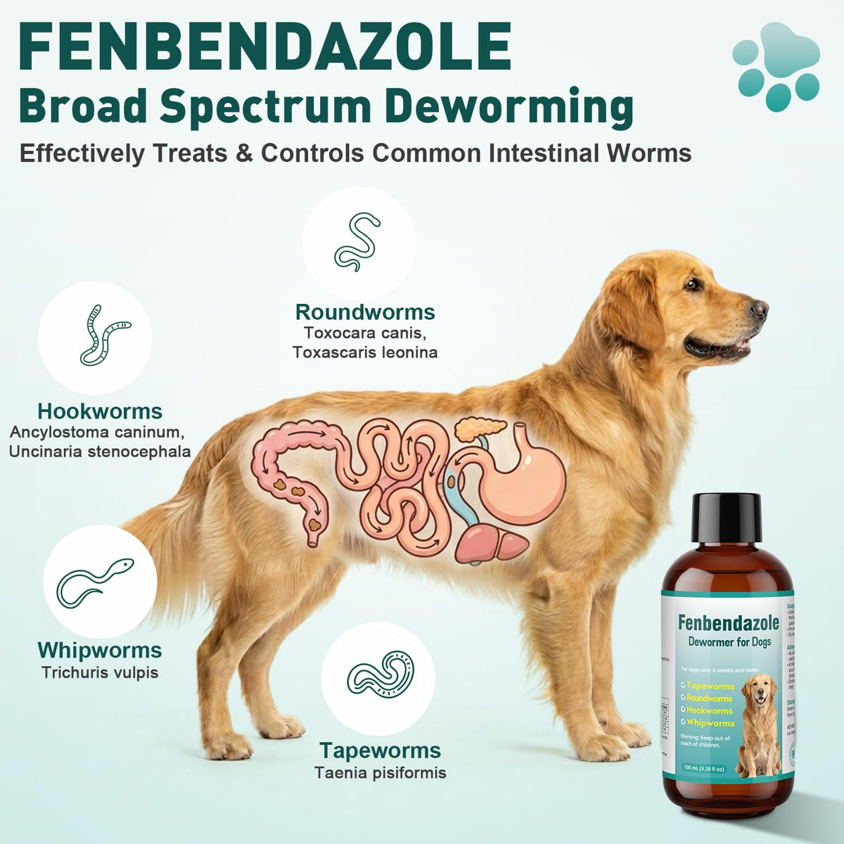 Dog Dewormer Liquid 100ml G98479