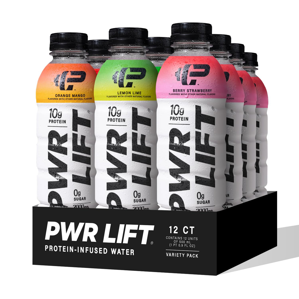Whey Protein Water Variety Pack 16.9 Oz (Pack of 12) O6468