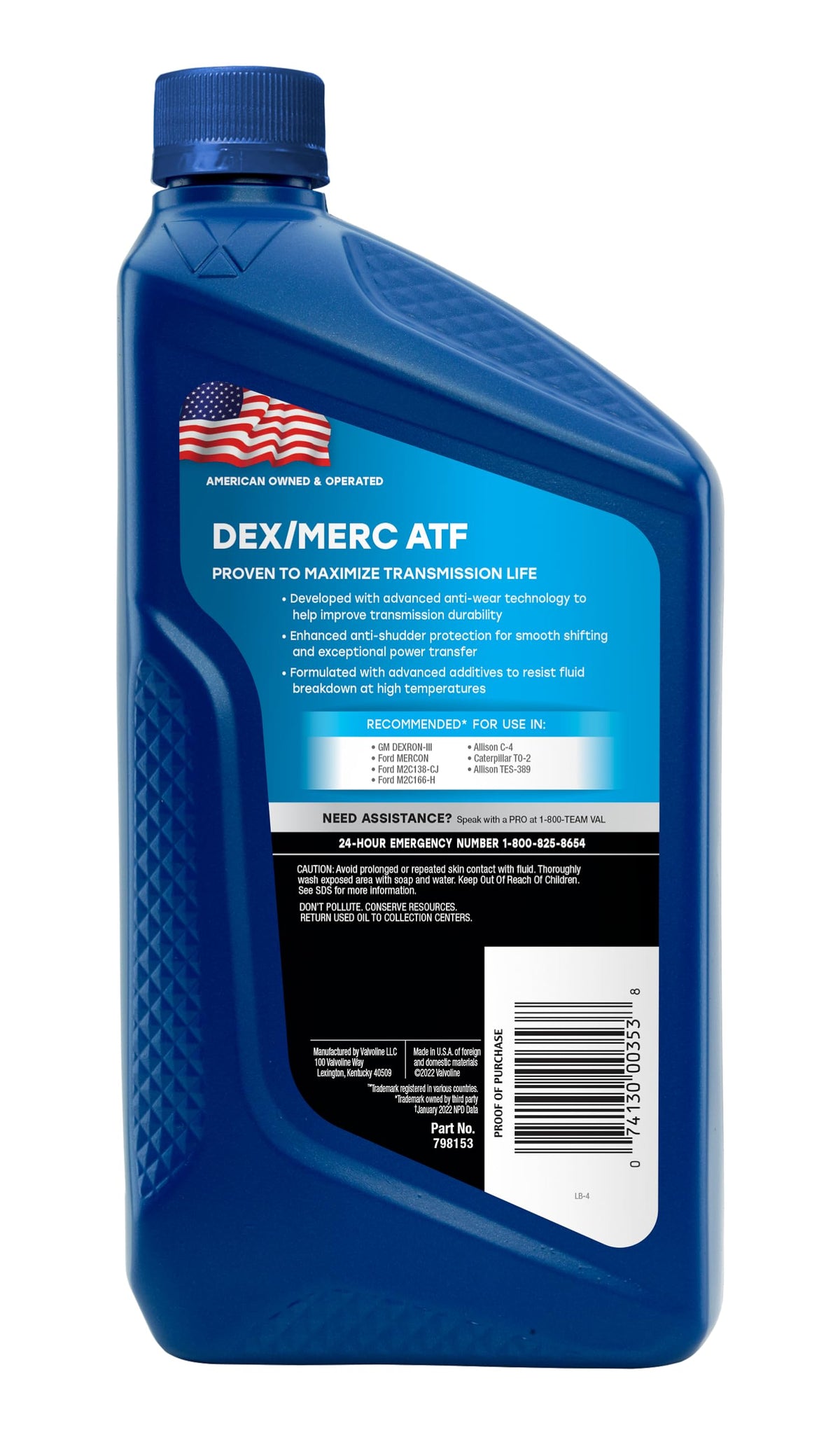 Automatic Transmission Fluid 1 QT Case of 6 G882340