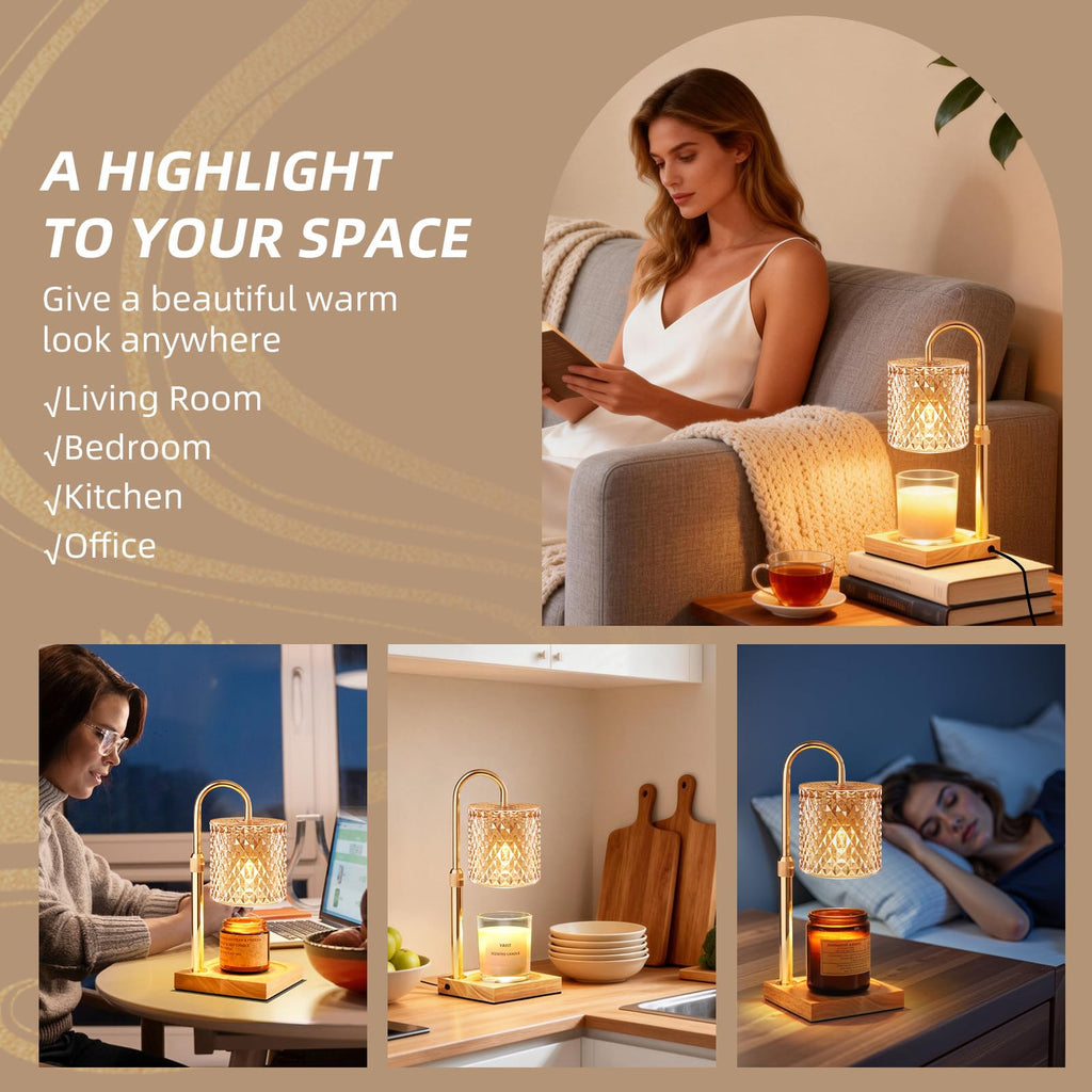 Candle Warmer Lamp with Timer Dimmer E2229