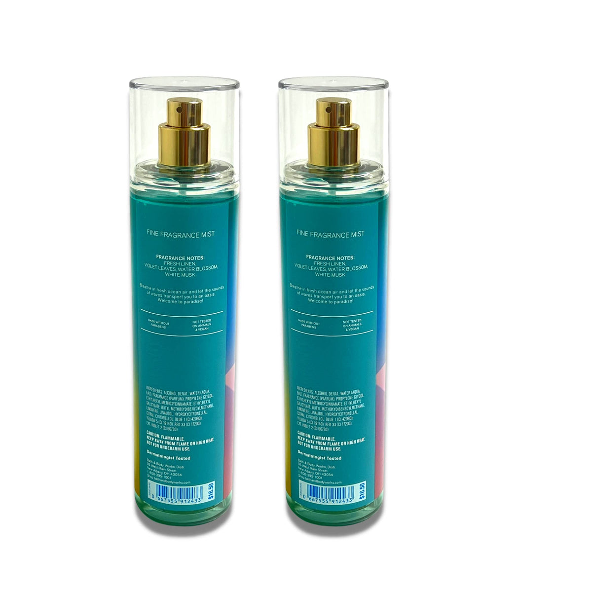 Saltwater Breeze Fine Fragrance Mist 8 oz Pack of 2 A344
