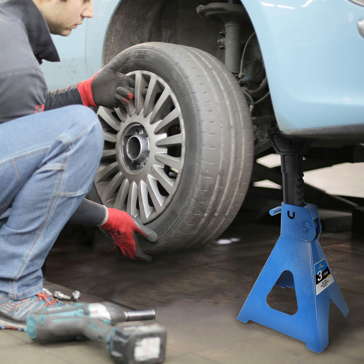 3 Ton Heavy Duty Steel Automotive Jack Stands, 1 Pair F998