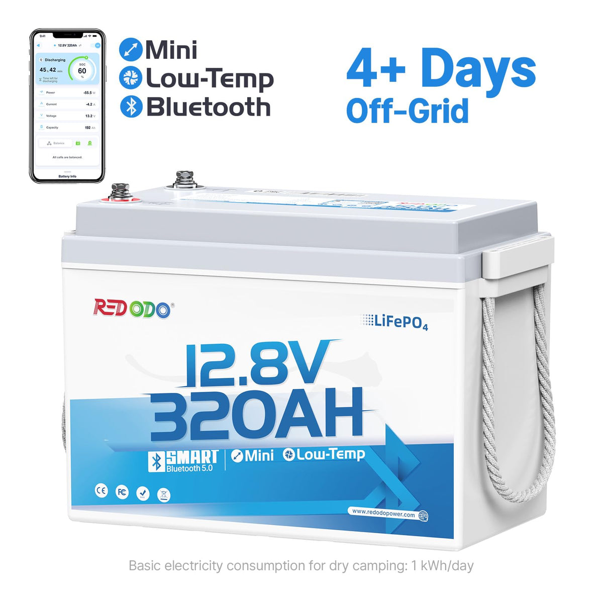 12V 320Ah LiFePO4 Battery R3944
