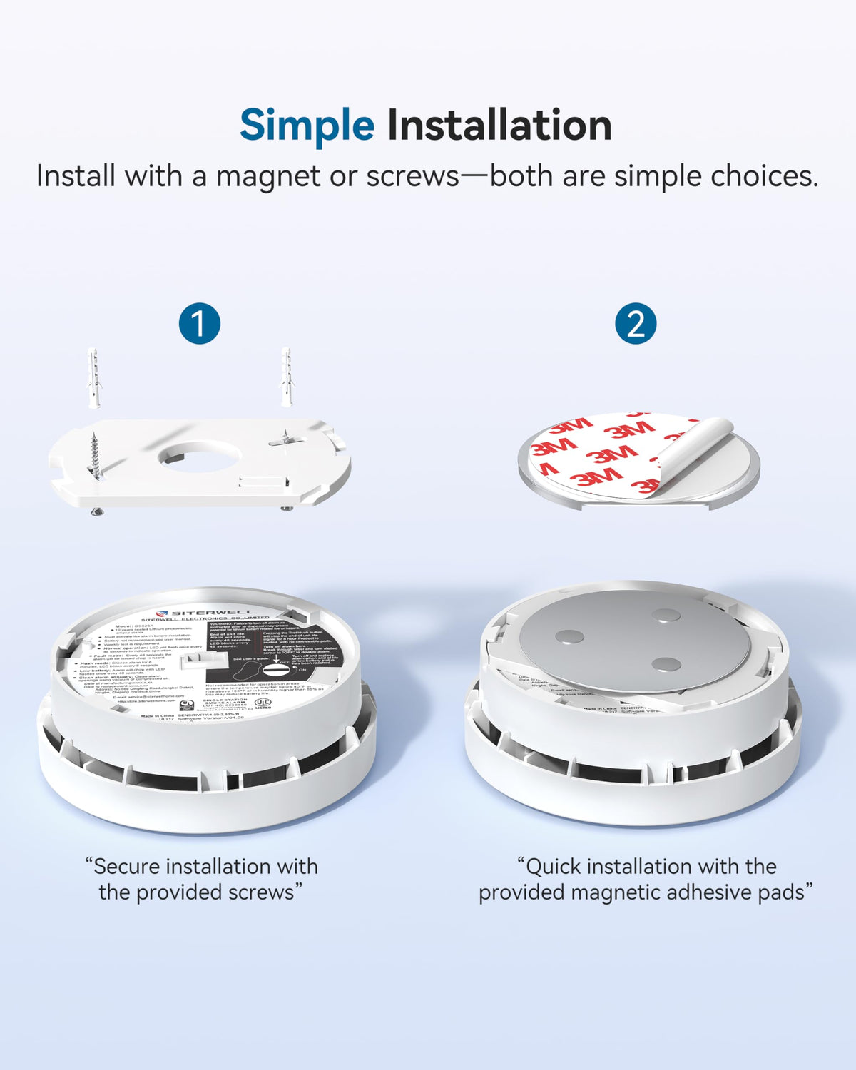 Smoke Detector 10 Year Battery Smoke Alarm Y3534