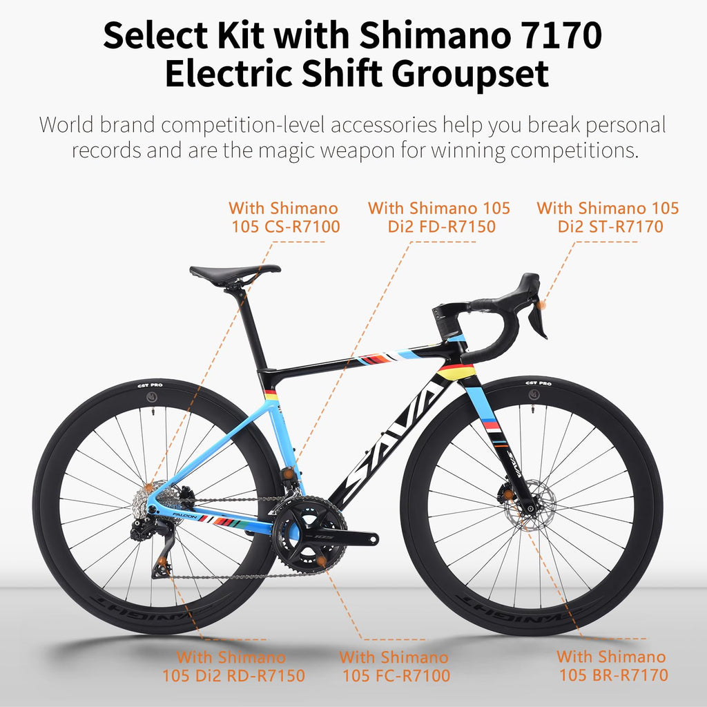 Carbon Road Bike 24-Speed Shifting Disc Brake F371