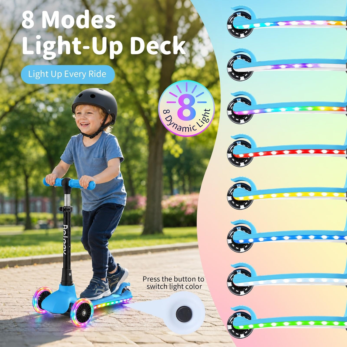 Light Up Deck & Wheels Scooter I5882