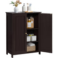 Small Espresso Bathroom Storage Cabinet with 2 Doors E6394