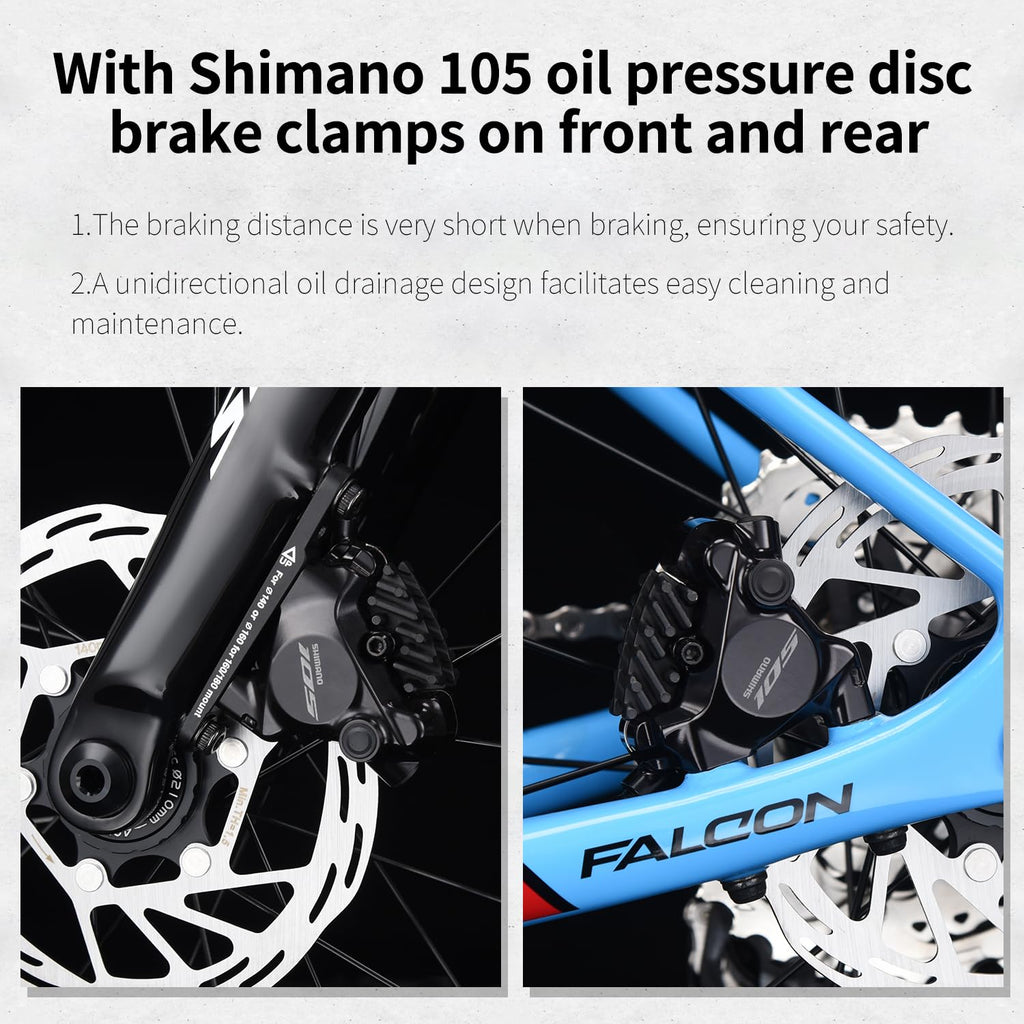 Carbon Road Bike 24-Speed Shifting Disc Brake F371