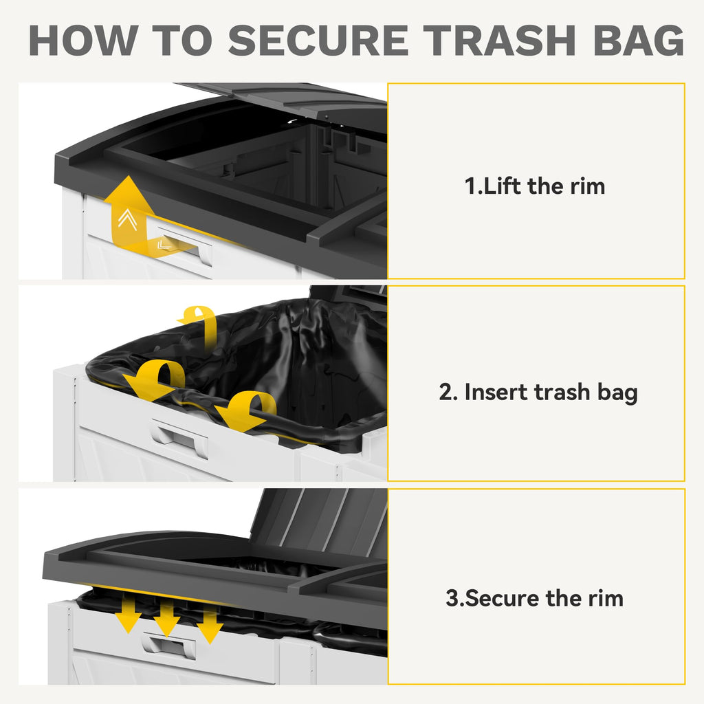 72-Gallon Dual Outdoor Trash Can R1241