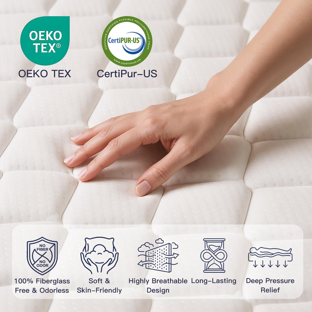 6 Inch Twin Mattress with Bonnell Spring D71349