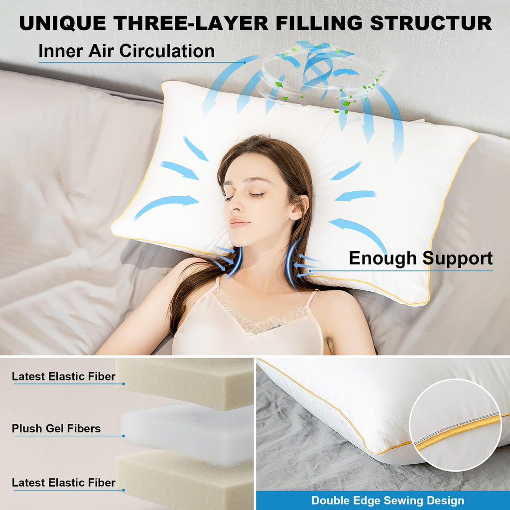 King Size Down Alternative Pillows Set of 2 U7507