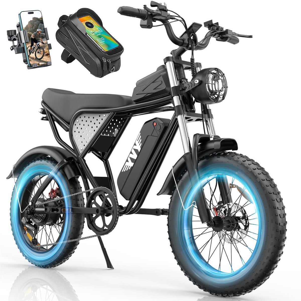 48V 1500W 20" Fat Tire Electric Bike Q94926