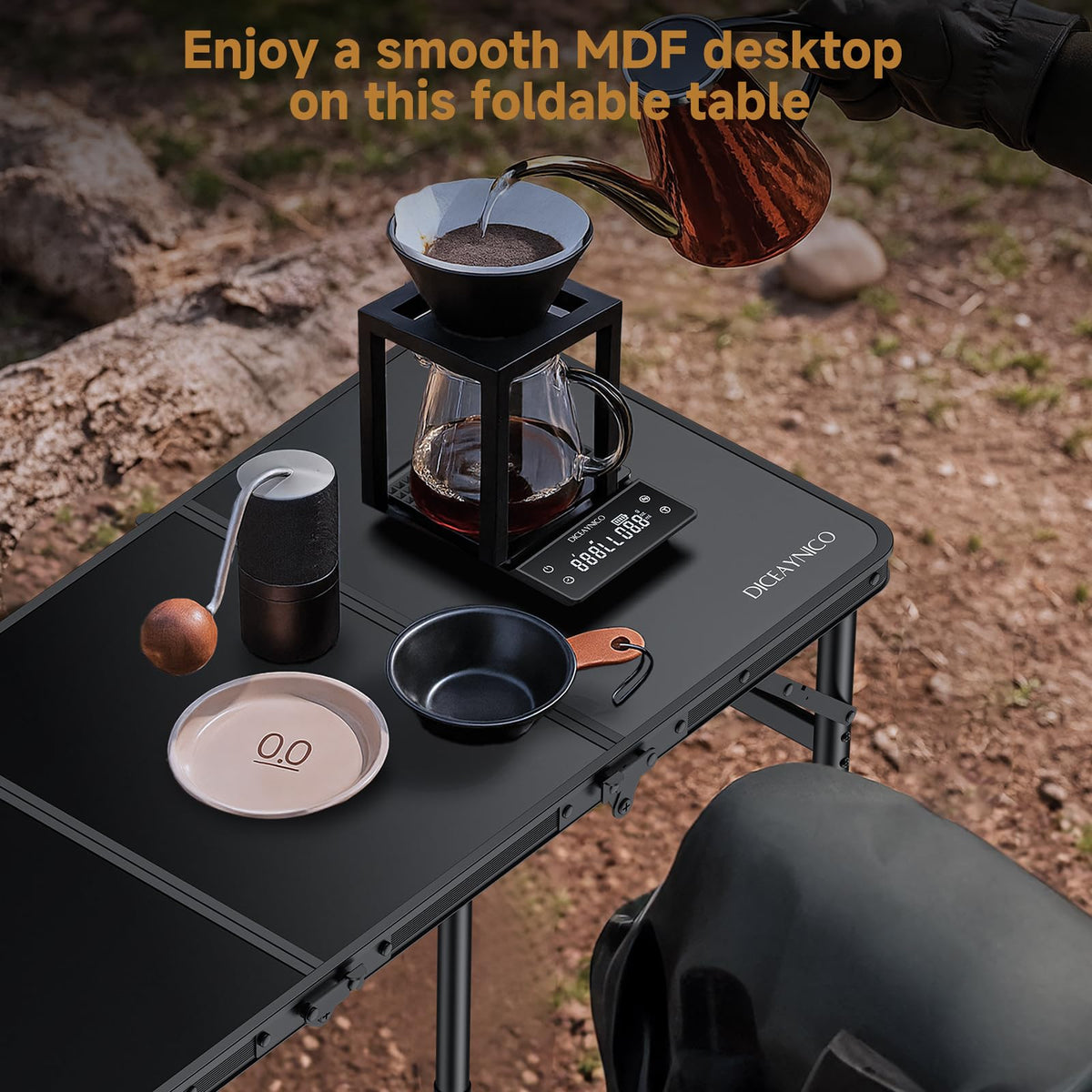 Folding Camping Table 3 Adjustable Height I8429