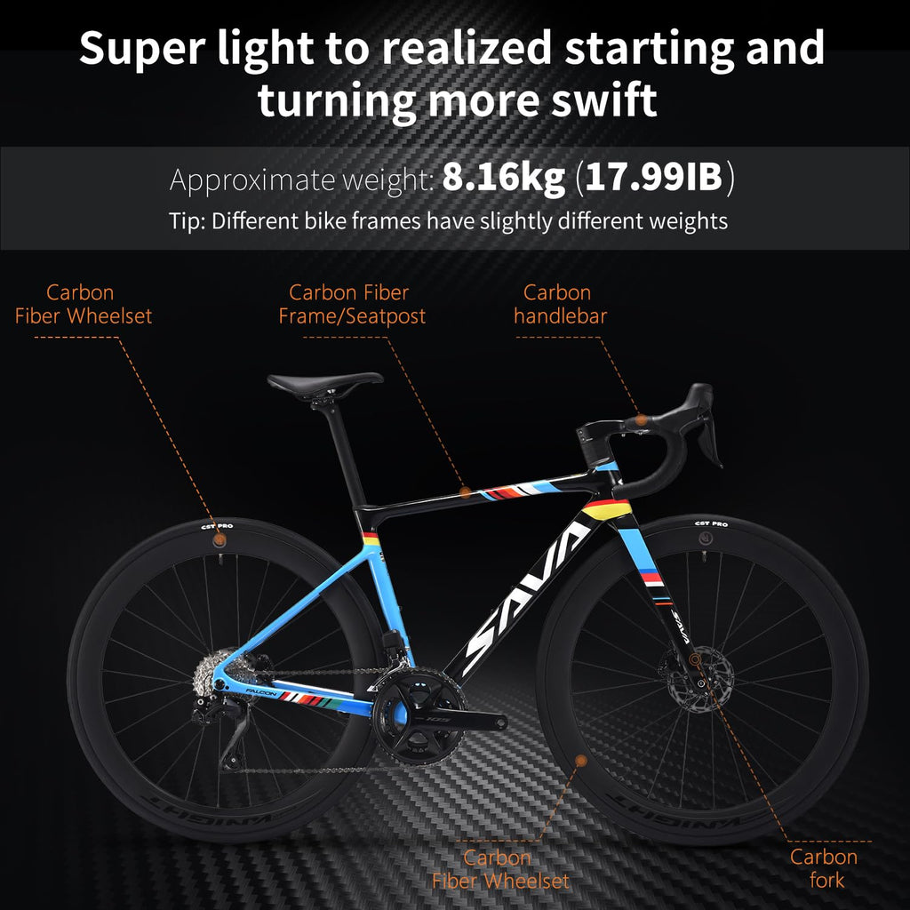 Carbon Road Bike 24-Speed Shifting Disc Brake F371