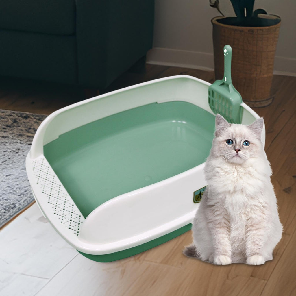 Green Sifting Cat Litter Box X7420