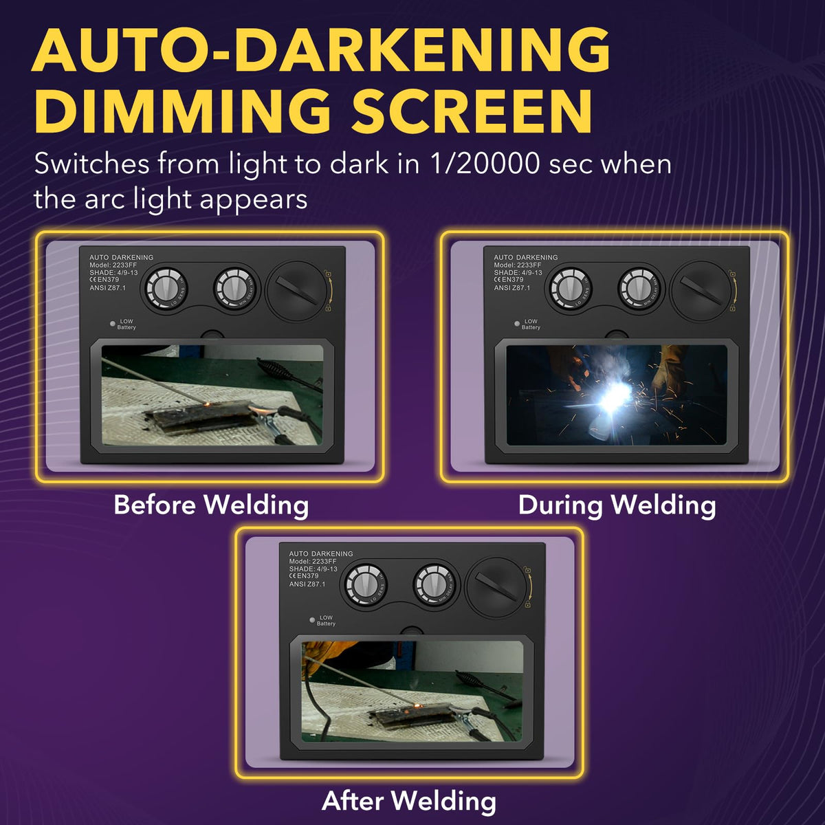 Auto Darkening Welding Lens Solar True Color R644042