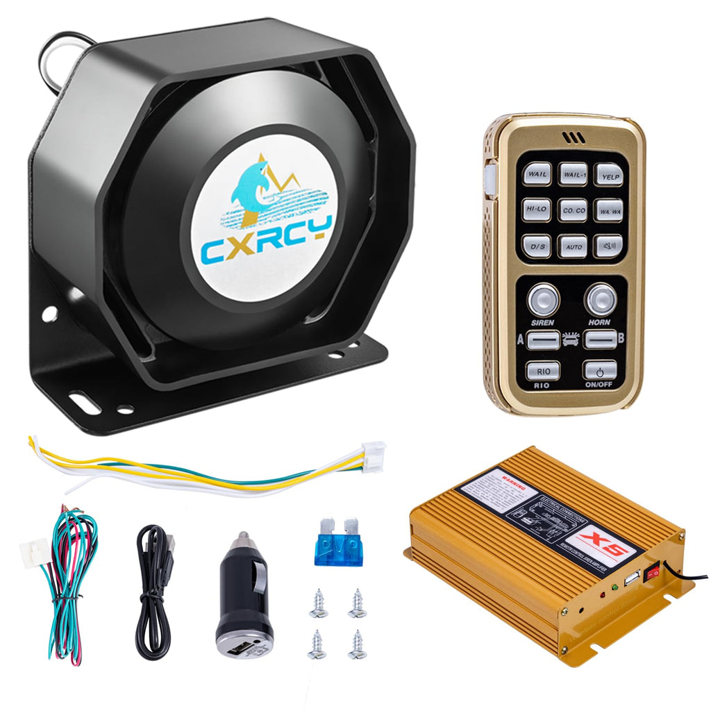 12V 200W Police Siren PA System with Wireless Mic S50776